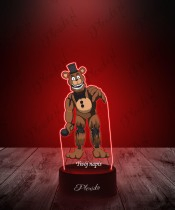 3D LED Lamp with FNAF Freddy Print