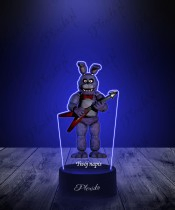 3D LED Lamp with FNAF Bonnie Print