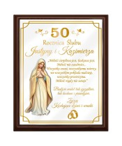 Pamiątka Z Okazji Rocznicy Ślubu Ramka Z Życzeniami Na Prezent Z Grawerem