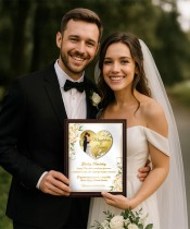 Hochzeits-Souvenir-Geschenk-Wünsche-Rahmen für Brautpaare
