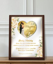 Wedding Souvenir Gift Wishes Frame For Newlyweds