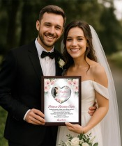Erinnerung Zur Hochzeitstag-Jubiläum – Geschenkrahmen Mit Glückwünschen