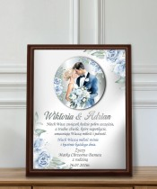 Pamiątka Ślubna Na Prezent Ramka Z Życzeniami Dla Nowożeńców