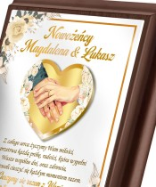 Wedding Souvenir Gift Wishes Frame For Newlyweds