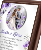 Wedding Keepsake – Gift Frame with Wishes for the Newlyweds