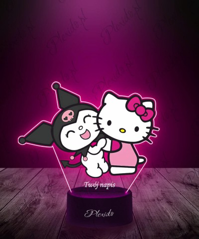 Lampka LED 3D Plexido z...