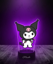 Hello Kitty Kuromi bedruckte 3D-Plexido-LED-Lampe