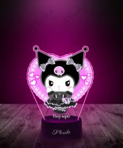 Hello Kitty Kuromi bedruckte 3D-Plexido-LED-Lampe