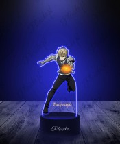 3D LED Lamp Plexido with UV Print One Punch Man Genos
