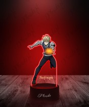Lampka LED 3D Plexido z Nadrukiem UV One Punch Man Genos
