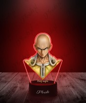 3D-LED-Lampe Plexido mit UV-Druck One Punch Man Saitama