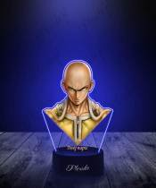3D-LED-Lampe Plexido mit UV-Druck One Punch Man Saitama