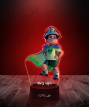 3D LED Plexido Lamp with UV Print Elio