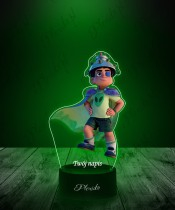 3D LED Plexido Lamp with UV Print Elio