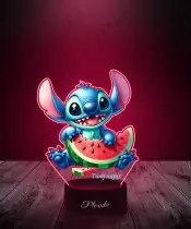 3D-LED-Lampe Plexido mit UV-Druck Lilo und Stitch Wassermelone
