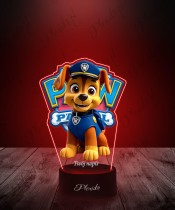 3D-LED-Lampe Plexido mit UV-Druck Paw Patrol Chase