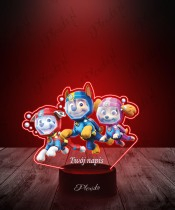 3D-LED-Lampe Plexido mit UV-Druck Paw Patrol Skye Marshall Chase