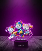 3D-LED-Lampe Plexido mit UV-Druck Paw Patrol Skye Marshall Chase