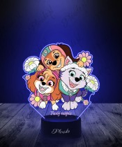 3D-LED-Lampe Plexido mit UV-Druck Paw Patrol Skye Everest Zuma