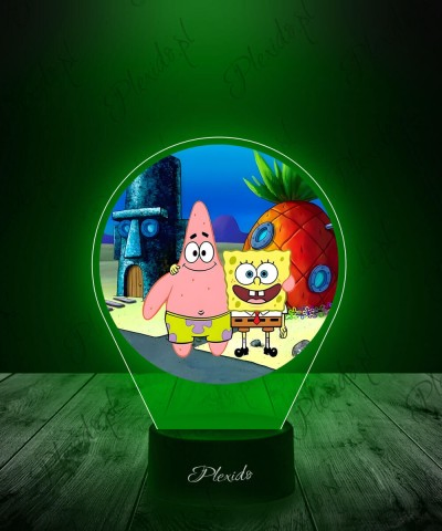 Lampka LED 3D Plexido z...