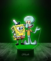 3D LED Lamp Plexido with UV Print Spongebob Squidward