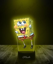 3D-LED-Lampe Plexido mit Spongebob-UV-Druck