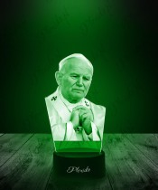 3D Plexido LED Lamp Saint John Paul II Pope