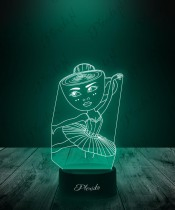 Lampka Nocna LED 3D Plexido Ballerina Cappucinna
