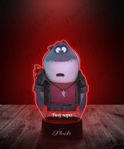 3D LED Plexido Lamp with UV Print Mr. Wolf and Co. Mr. Shark