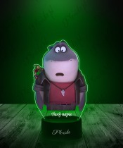 Lampka LED 3D Plexido z Nadrukiem UV Pan Wilk i Spółka Pan Rekin