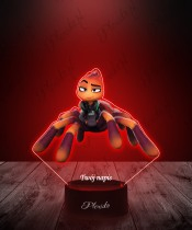 Lampka LED 3D z Nadrukiem UV Pan Wilk i Spółka Tarantula