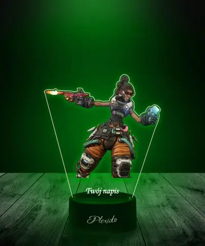 Lampka LED 3D z Nadrukiem UV Borderlands Harlowe | Plexido.pl