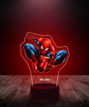 Lampka LED 3D Plexido z Nadrukiem Spiderman - 1