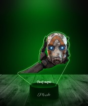 Lampka LED 3D z Nadrukiem UV Borderlands Maska Psycho