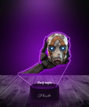 Lampka LED 3D z Nadrukiem UV Borderlands Maska Psycho