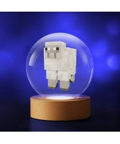 Kryształowa Kulka 3D Minecraft Owca