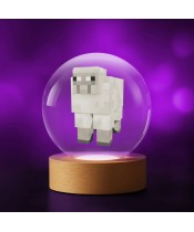 Kryształowa Kulka 3D Minecraft Owca