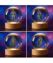 Crystal Ball 3D Batman Justice League