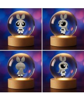 Kryształowa Kulka 3D Atomówki Bunny