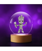 Kryształowa Kulka 3D Strażnicy Galaktyki Marvel Groot