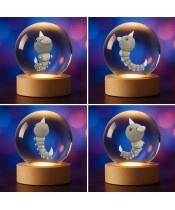 Kryształowa Kulka 3D Pokemon Weedle
