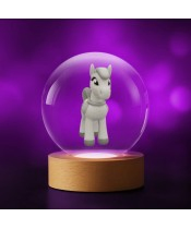 Kristallkugel 3D Pferd Pony