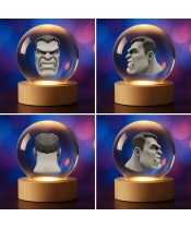 Crystal Ball 3D Hulk Marvel Avengers