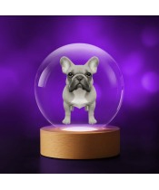 Kryształowa Kulka 3D Buldog Francuski