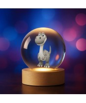 Crystal Ball 3D Dinosaur Dino