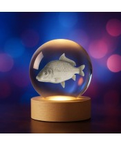 Kryształowa Kulka 3D Ryba Karp