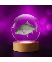 Kryształowa Kulka 3D Ryba Karp