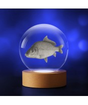 Kryształowa Kulka 3D Ryba Karp