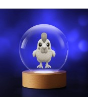 3D Crystal Ball Chicken Rooster Hen