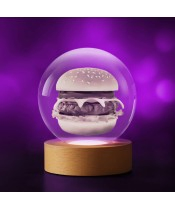 Kryształowa Kulka 3D Burger Burgerownia Kanapka